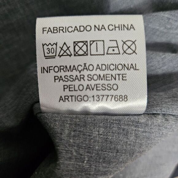 Original Navy Blue Windbreaker Parka Jacket Medium Zip Away Hood Lined Pockets - Picture 12 of 12